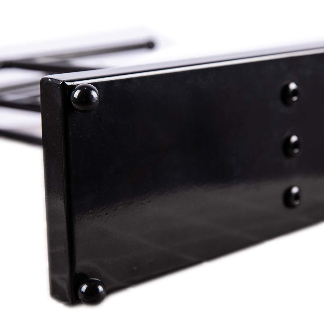 AUTODECO Jewelry Organizer Stand 3 Tier Tabletop Bracelet Rings Watches Necklace Display with Tray Great for Women Black