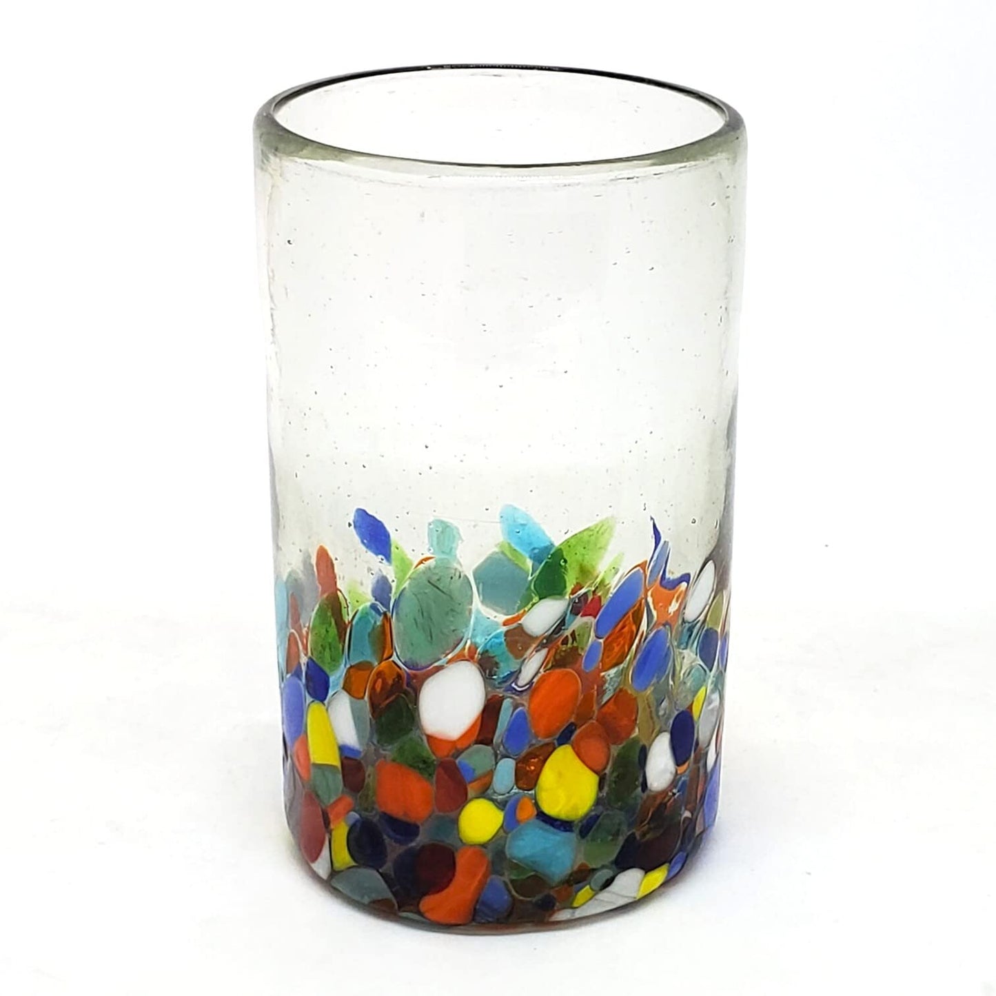 Confetti Rocks 120 oz Pitcher and 6 Drinking Glasses set, Recycled Glass, Lead-free, Toxin-Free (Pitcher & Glasses)