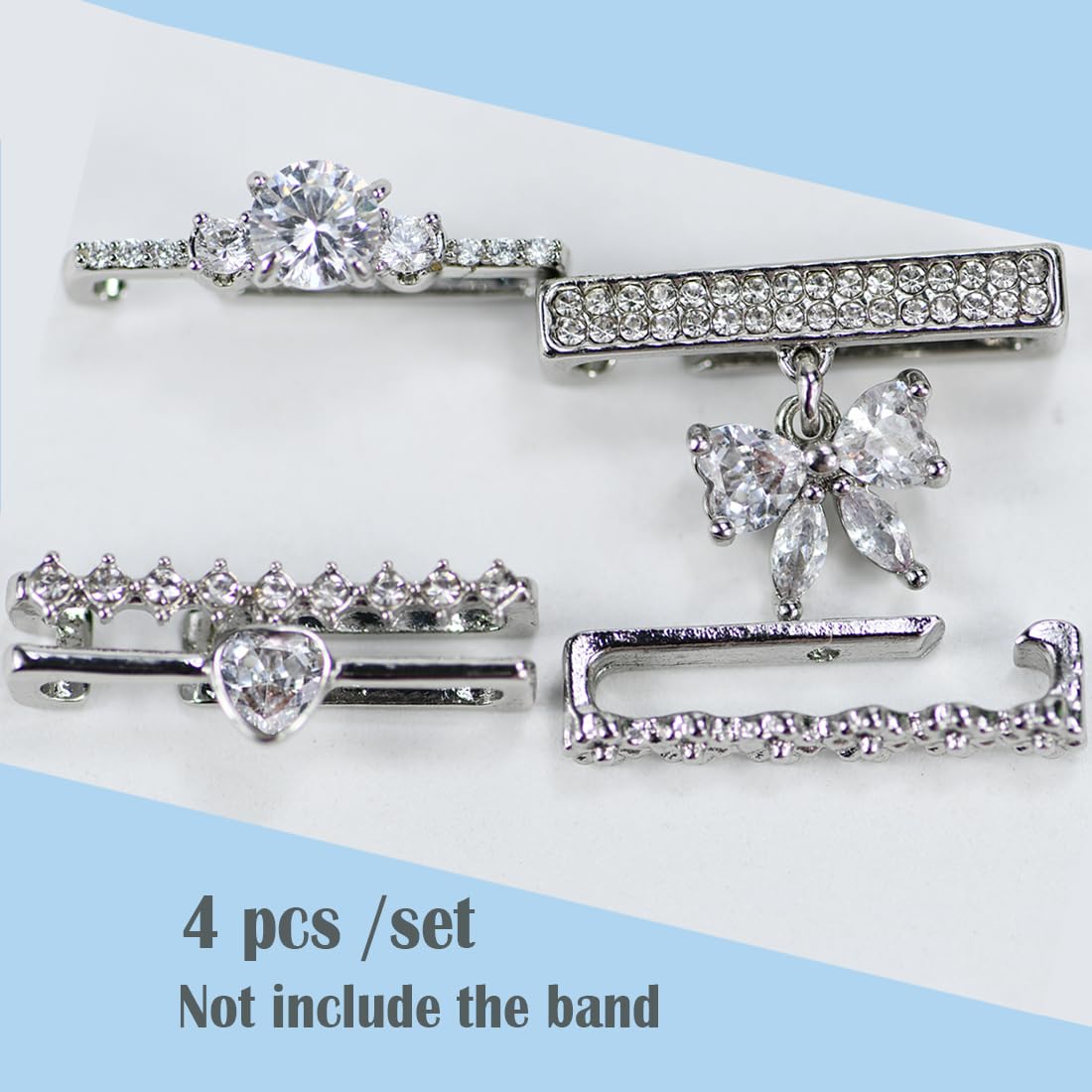 Watch Band Charms, Decorative Rings Loops Charms Compatible with Apple Silicone Watch Bands for Women 49mm 45mm 44mm 42mm 41mm 40mm 38mm , Metal Jewelry Watch Band Accessories Charms for iwatch band Series se 9 8 7 6 5 4 3 2 1 Samsung Galaxy watch 5/Pro/4