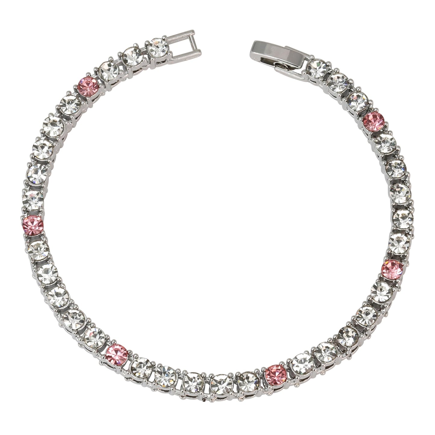 Charles Raymond Women's Big Rocks Bezel Colored Dial with Roman Numerals Fully Iced Out Watch - ST10327LA