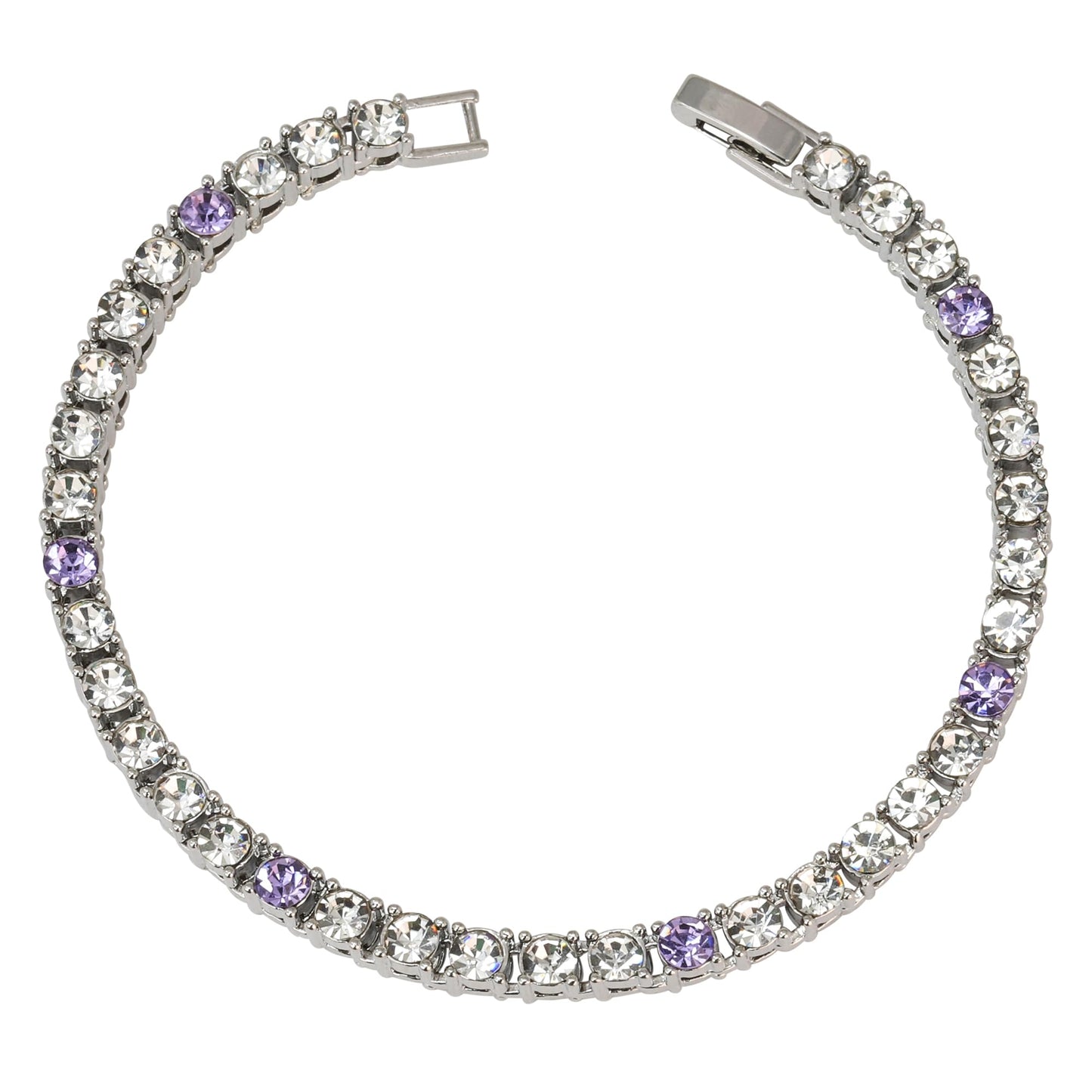 Charles Raymond Women's Big Rocks Bezel Colored Dial with Roman Numerals Fully Iced Out Watch - ST10327LA