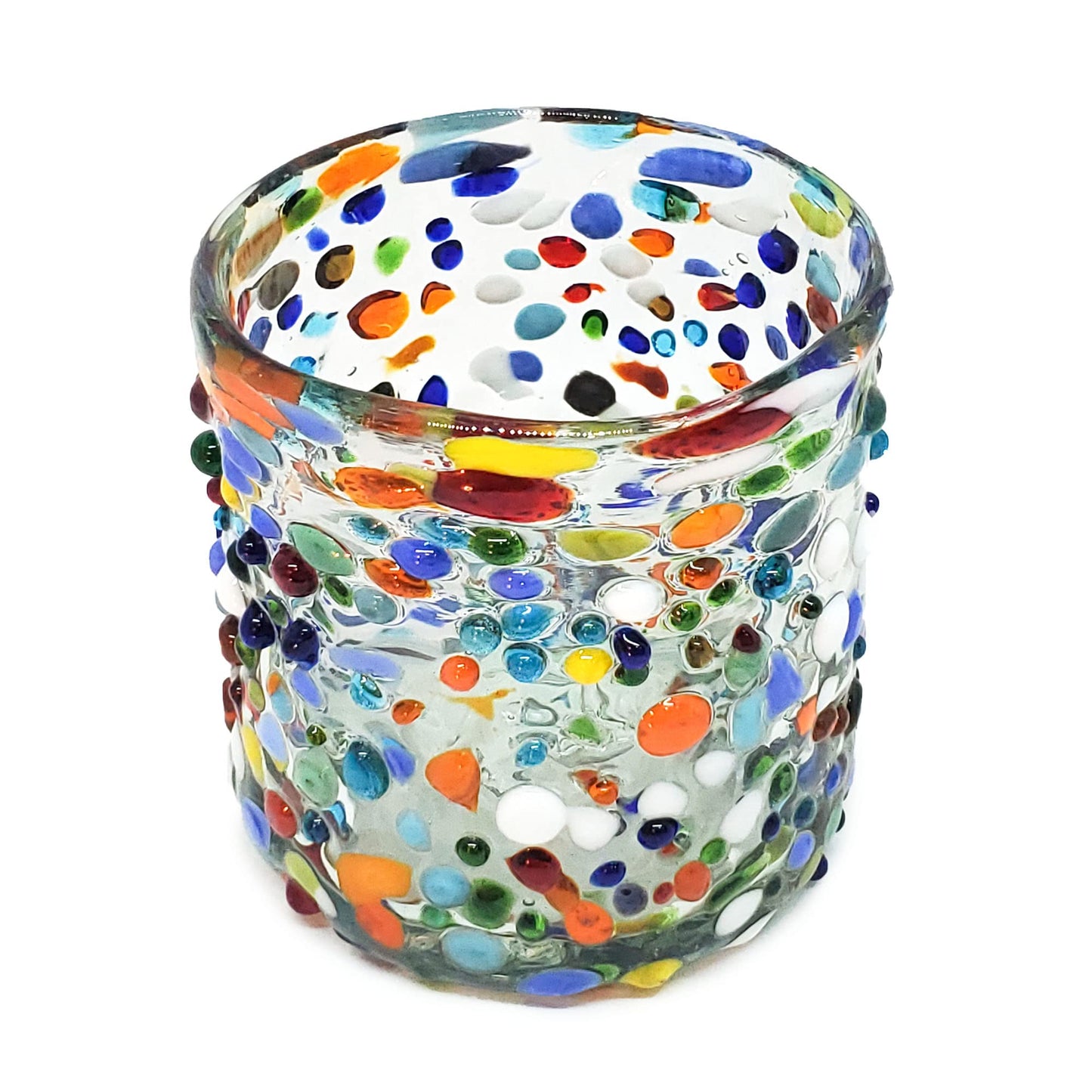 Confetti Rocks 120 oz Pitcher and 6 Drinking Glasses set, Recycled Glass, Lead-free, Toxin-Free (Pitcher & Glasses)
