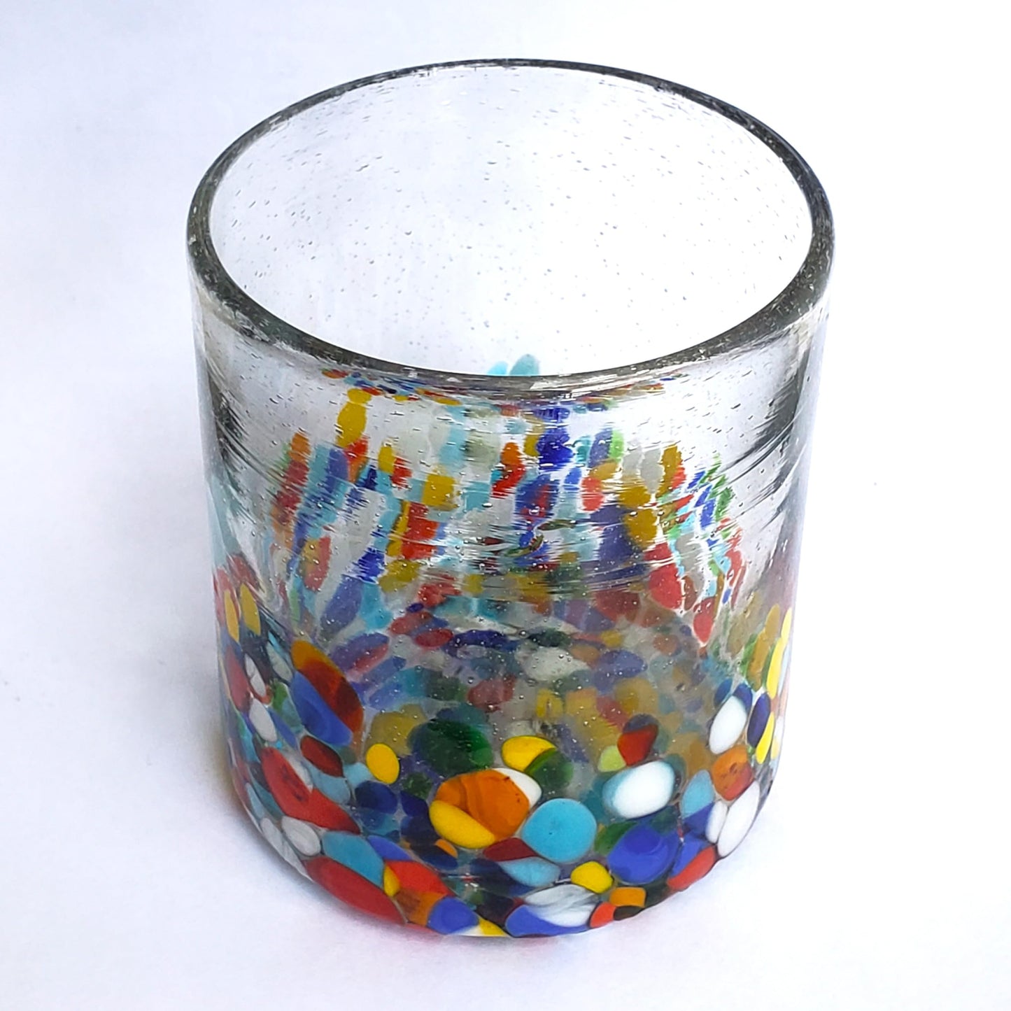 Confetti Rocks 120 oz Pitcher and 6 Drinking Glasses set, Recycled Glass, Lead-free, Toxin-Free (Pitcher & Glasses)
