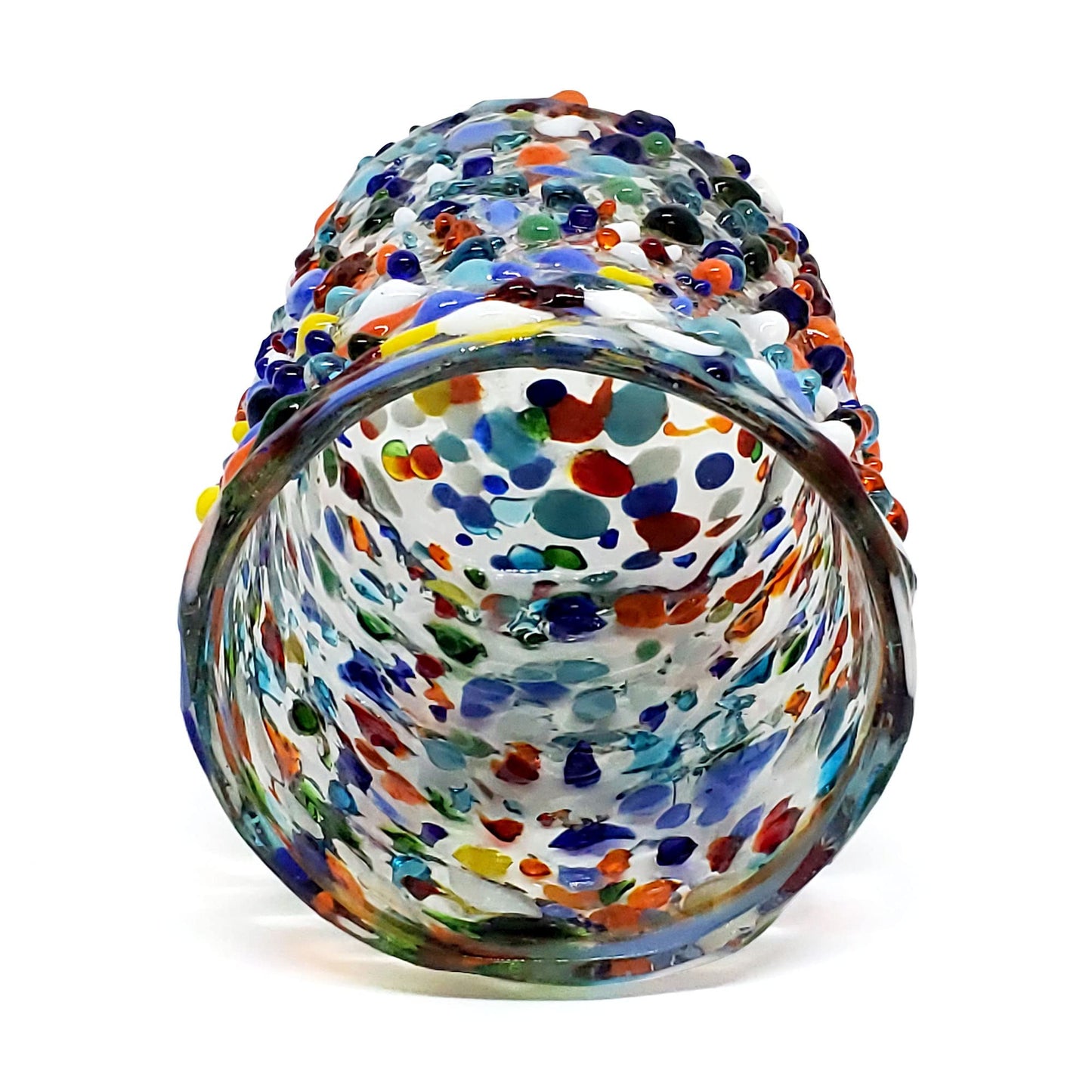 Confetti Rocks 120 oz Pitcher and 6 Drinking Glasses set, Recycled Glass, Lead-free, Toxin-Free (Pitcher & Glasses)