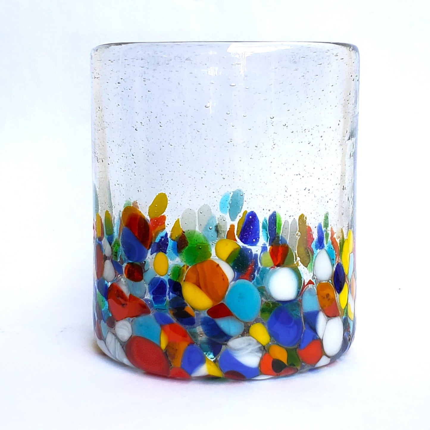 Confetti Rocks 120 oz Pitcher and 6 Drinking Glasses set, Recycled Glass, Lead-free, Toxin-Free (Pitcher & Glasses)